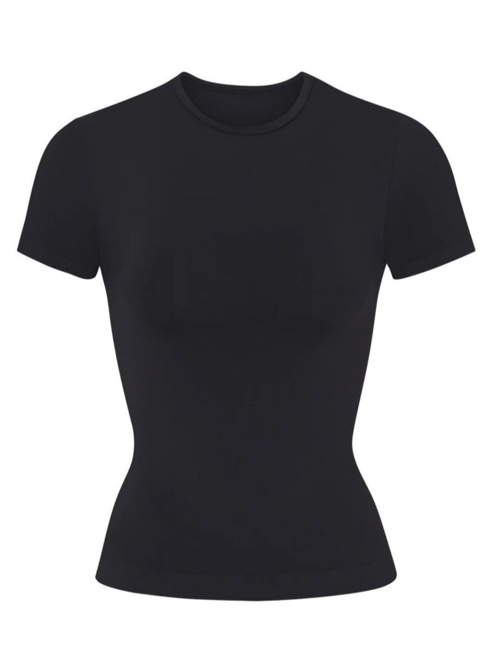 SKIMS Soft Smoothing Seamless T-Shirt in Onyx